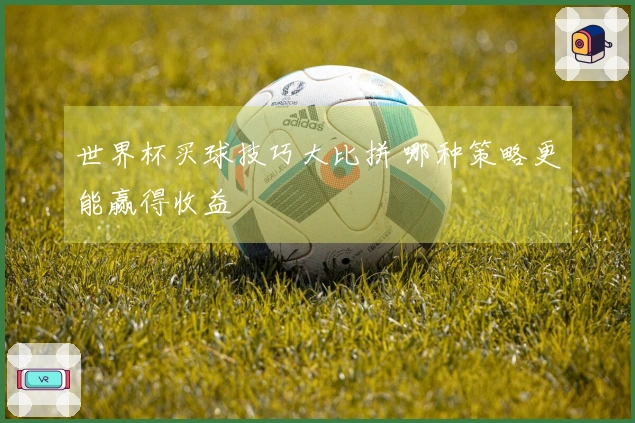 世界杯买球技巧大比拼 哪种策略更能赢得收益